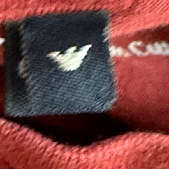 Authentic Armani Jeans 100% Pima Cotton Burgundy Men’s T-Shirt- Size Small - Picture 4 of 4